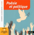 Couverture Poésie et politique Editions Nathan (Carrés classiques) 2017