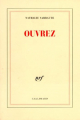 Couverture Ouvrez Editions Gallimard  (Blanche) 1997