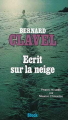 Couverture Ecrit sur la neige Editions Stock 1977