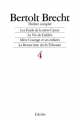 Couverture Théâtre complet, tome 4 : Les Fusils de la mère Carrar, La Vie de Galilée, Mère Courage et ses enfants, La Bonne Âme du Se-Tchouan Editions L'Arche 1988