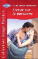Couverture Erreur sur la personne Editions Harlequin (Rouge passion) 2000