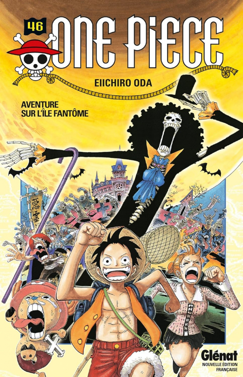Couverture One Piece, tome 046 : À l'aventure sur l'île fantôme