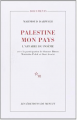 Couverture Palestine mon pays Editions de Minuit 1988