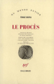 Couverture Le procès Editions Gallimard  (Du monde entier) 1967