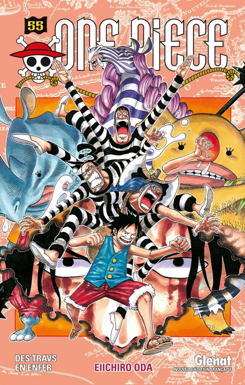 Couverture One Piece, tome 055 : Des travs en enfer