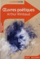 Couverture Oeuvres Poétiques Editions Belin / Gallimard (Classico - Lycée) 2011