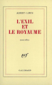 Couverture L'exil et le royaume Editions Gallimard  (Blanche) 1957