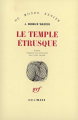 Couverture Le temple étrusque Editions Gallimard  (Du monde entier) 1985