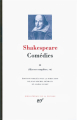 Couverture William Shakespeare, Comédies, tome 3 Editions Gallimard  (Bibliothèque de la Pléiade) 2016