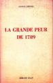 Couverture La grande peur de 1789 Editions Armand Colin 1970