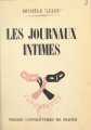 Couverture Les journaux intimes Editions Presses universitaires de France (PUF) 1952