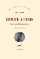 Couverture Ermite à Paris Editions Gallimard  (Du monde entier) 2014