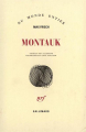 Couverture Montauk Editions Gallimard  (Du monde entier) 1978