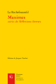 Couverture Maximes et Réflexions diverses Editions Garnier (Classiques) 1999
