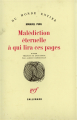 Couverture Malédiction éternelle à qui lira ces pages Editions Gallimard  (Du monde entier) 1984