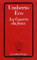 Couverture La guerre du faux Editions Grasset (Les Cahiers Rouges) 1993