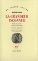 Couverture La Grandeur inconnue, suivi de Écrits de jeunesse, Lettres à Willa Muir Editions Gallimard  (Du monde entier) 1968