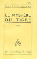 Couverture Le mystère du tigre Editions Albin Michel 1927