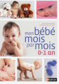 Couverture Mon bébé mois par mois (0-1 an) Editions Nathan 2012