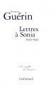 Couverture Lettres à Sonia (1939-1943) Editions Gallimard  (Les inédits de Doucet) 2005