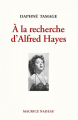 Couverture À la recherche d'Alfred Hayes Editions Maurice Nadeau 2022