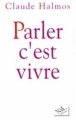 Couverture Parler, c'est vivre Editions NiL 1997