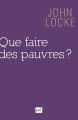 Couverture Que faire des pauvres ? Editions Presses universitaires de France (PUF) 2013