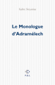 Couverture Le Monologue d\'Adramélech Editions P.O.L 2009