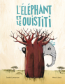 Couverture L'éléphant et le ouistiti  Editions L'École des loisirs (Kaléidoscope) 2024
