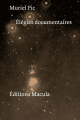 Couverture Élégies documentaires Editions Macula 2021