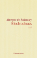 Couverture Électrochocs Editions Flammarion 2012