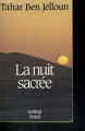 Couverture La nuit sacrée Editions Seuil 1987