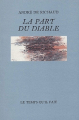 Couverture La Part du Diable Editions Le Temps qu'il fait 1998