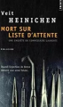Couverture Mort sur liste d'attente Editions Seuil 2009