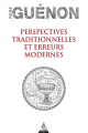 Couverture Perspectives traditionnelles et Erreurs modernes Editions Dervy 2022