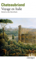 Couverture Voyage en Italie Editions Folio  2024