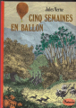 Couverture Cinq semaines en ballon, abrégé Editions Hachette (La galaxie) 1972