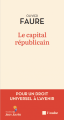 Couverture Le capital républicain Editions de l'Aube 2023