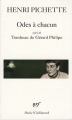 Couverture Odes à chacun Editions Gallimard  (Poésie) 2009