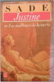 Couverture Justine ou les malheurs de la vertu Editions Le Livre de Poche 1973