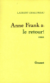 Couverture Anne Frank 2 : Le retour ! Editions Grasset 1994