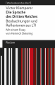 Couverture LTI : La langue du IIIè Reich Editions Reclam 2020