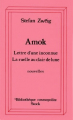 Couverture Amok : Lettre d'une inconnue, La ruelle au clair de lune Editions Stock (Bibliothèque cosmopolite) 1989