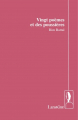 Couverture Vingt poèmes et des poussières Editions Lanskine 2015