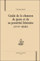 Couverture Guide de la chanson de geste et de sa prospérité littéraire Editions Honoré Champion 2011