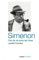 Couverture Simenon pas de vie sans les livres Editions Infolio 2019