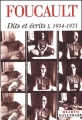 Couverture Dits et écrits, tome 1 : 1954-1975 Editions Gallimard  (Quarto) 2001
