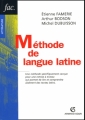 Couverture Méthode de langue latine Editions Armand Colin (Fac) 2005