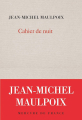 Couverture Cahier de nuit Editions Mercure de France 2024