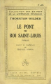 Couverture Le Pont du Roi Saint-Louis Editions Albin Michel 1929